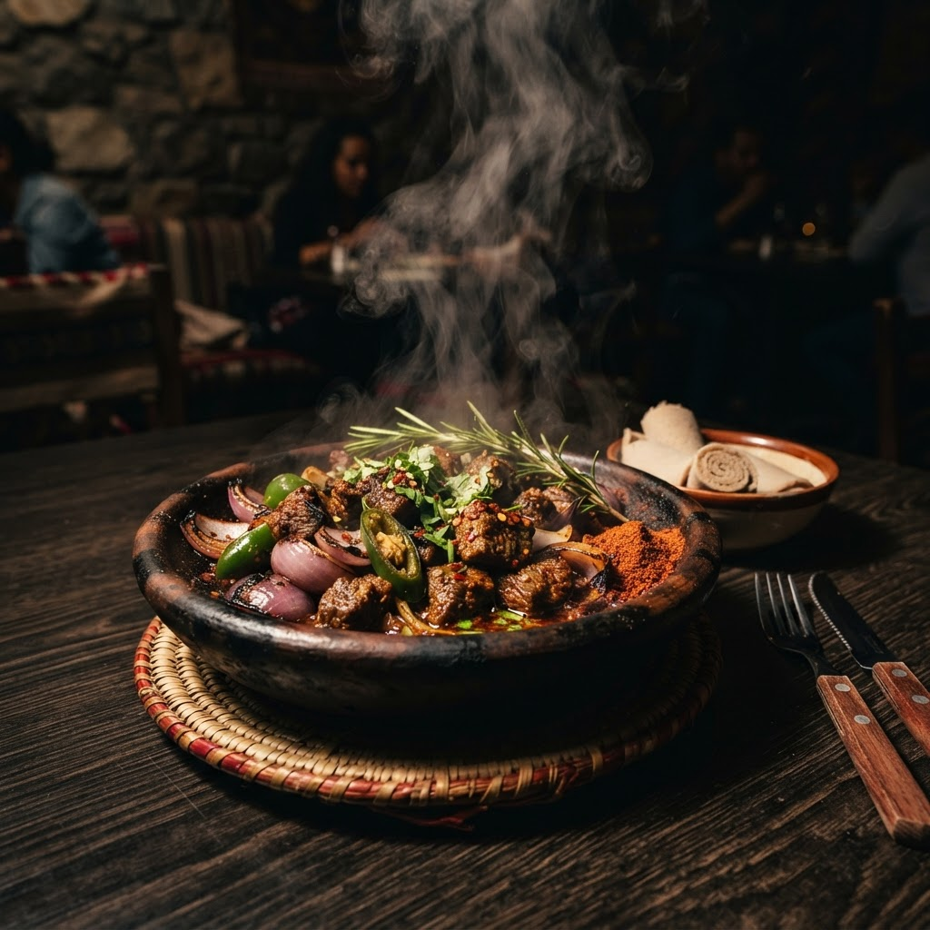 Beef Tibs Ethiopian dish